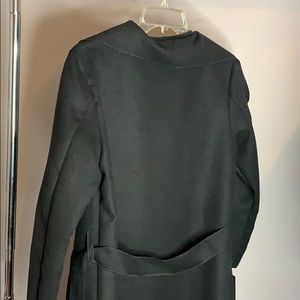 Black maxi coat